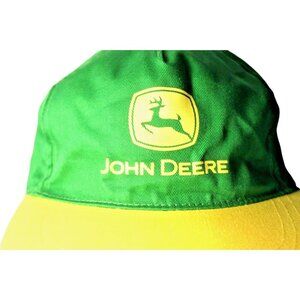 John Deere Vintage 2005 Snapback Hat Green Yellow Adjustable Cap Cotton Farm